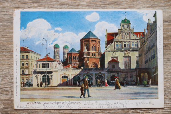 AK München / 1901 / Synagoge / Künstlerhaus / Architektur Judaika